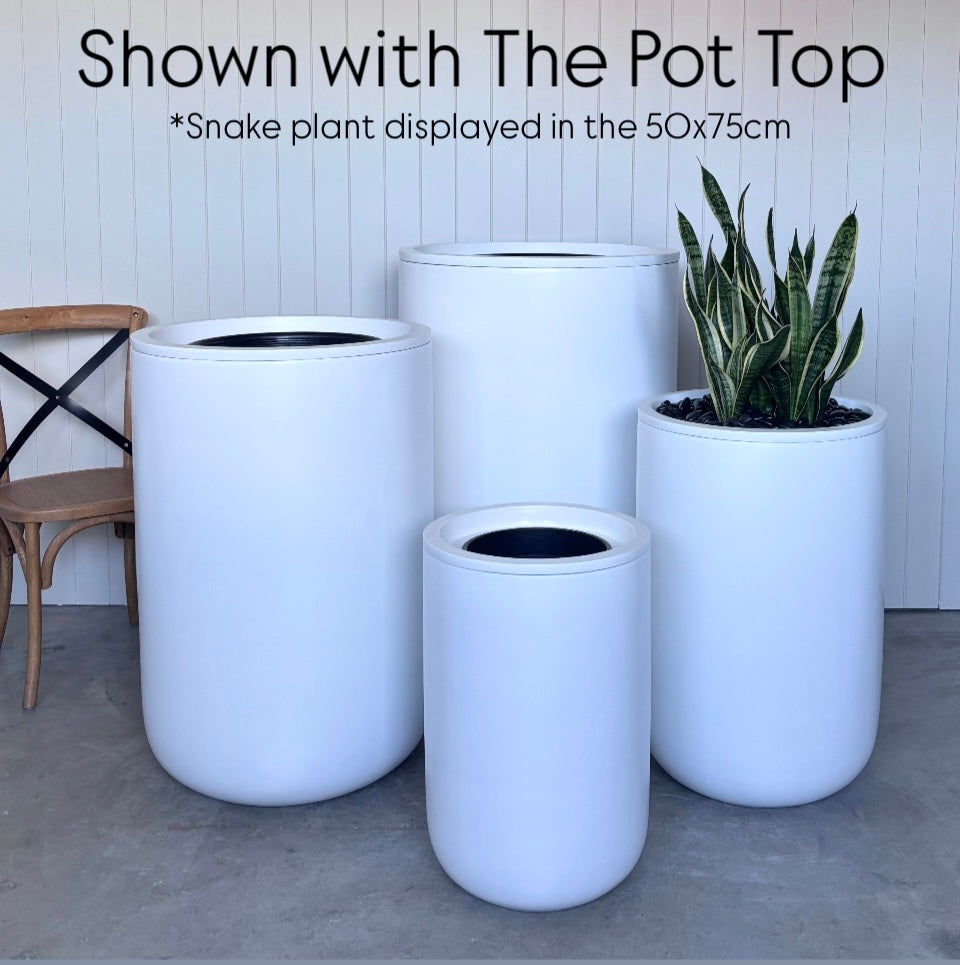 Tall U-Pot • White
