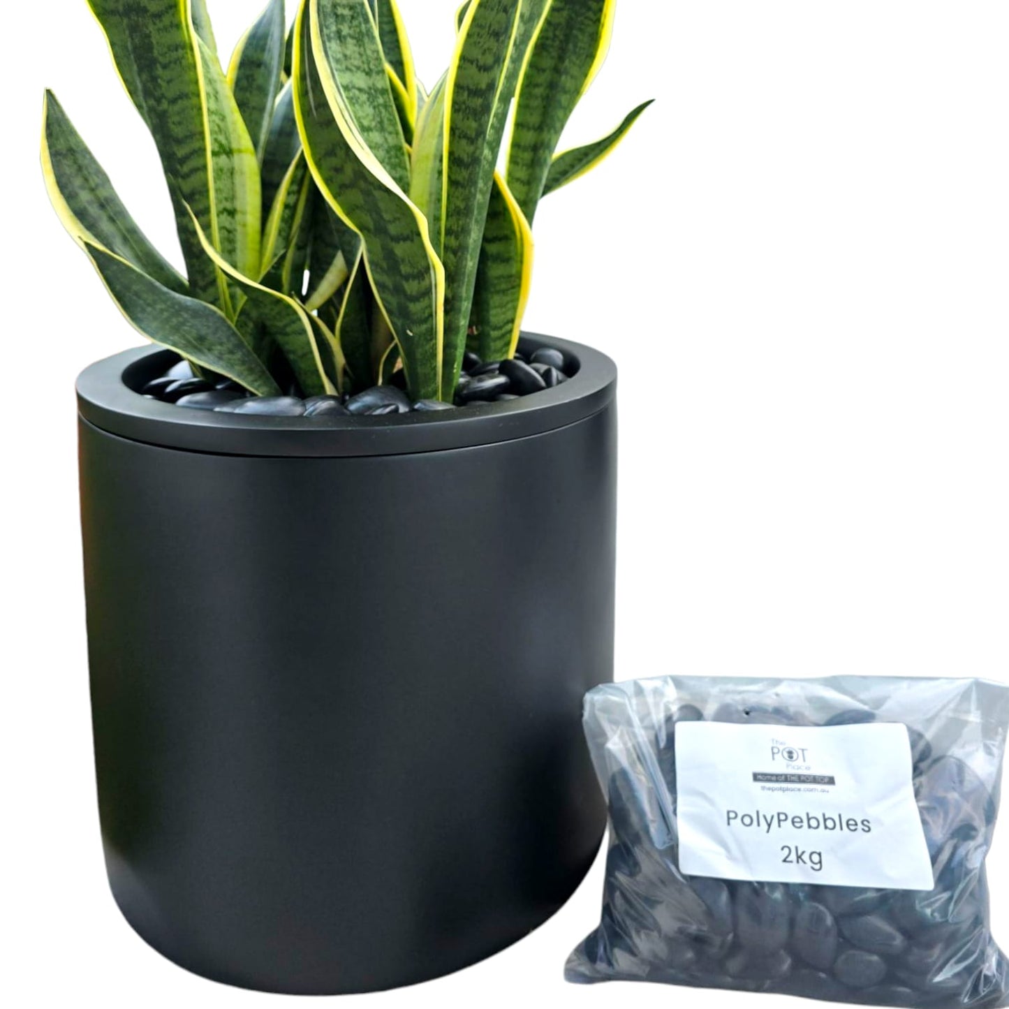 PolyPebbles 2kgs • Black