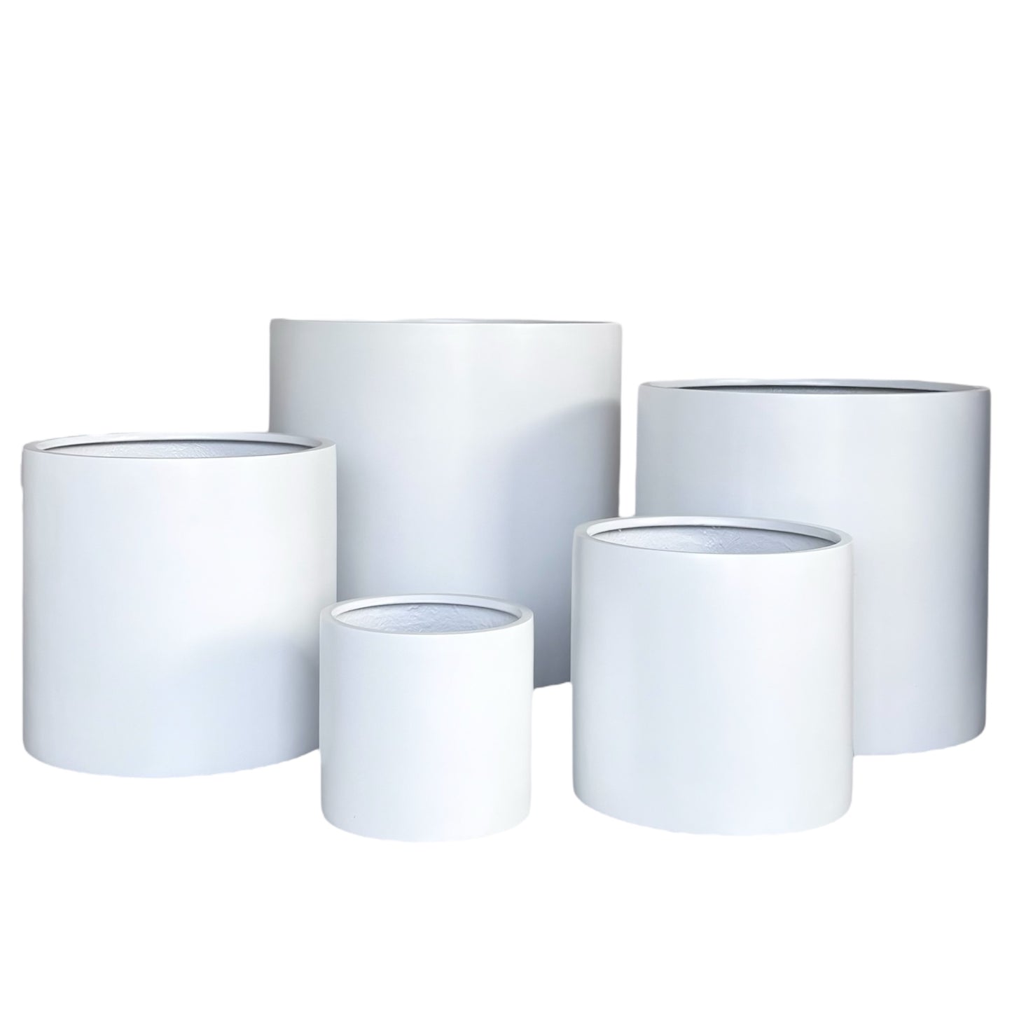 Cylinder Pot • White