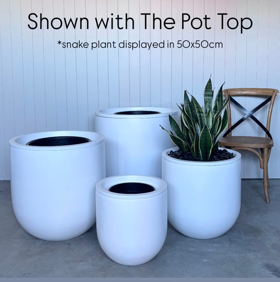 u shaped plant pot Classic U-Pot • White